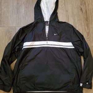 Nike Windbreaker Jacket! 1/4 zip swoosh on front!